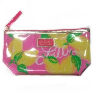 Lilly Pulitzer For Estee Lauder lemon  Makeup bag